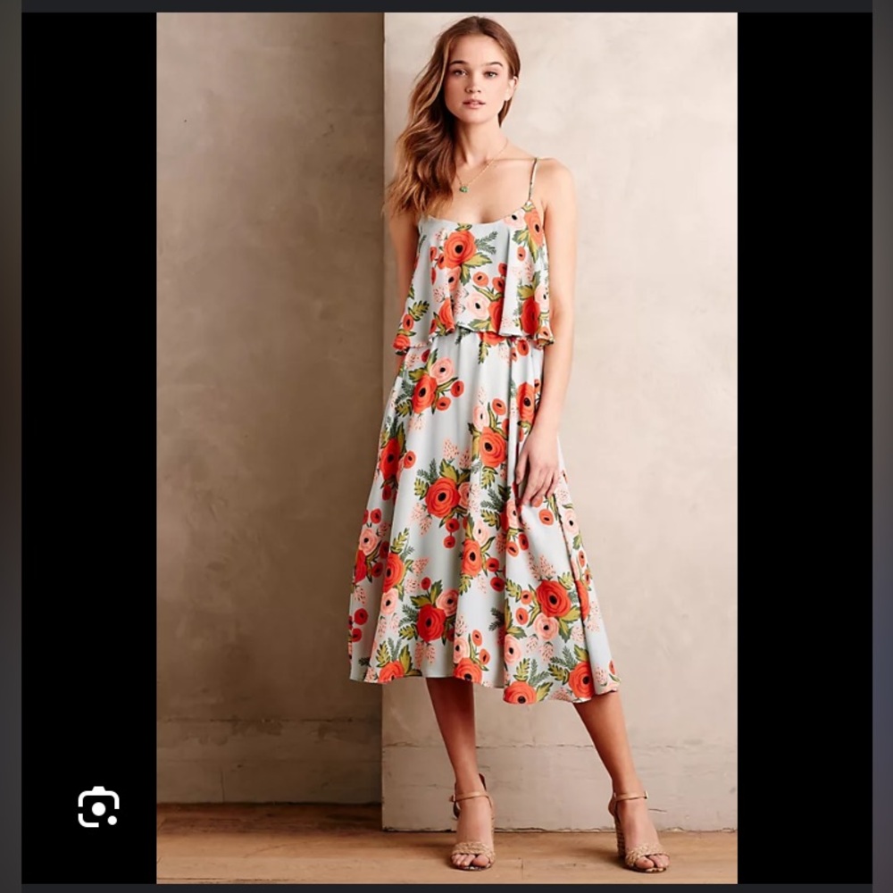 Anthropologie floral dress